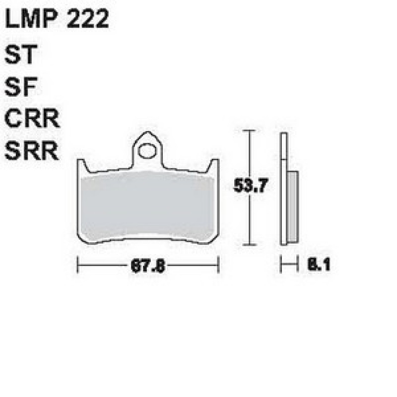 AP Racing LMP222 SRR fékbetét