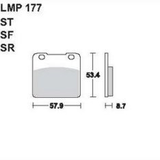 AP Racing LMP177 SF fékbetét