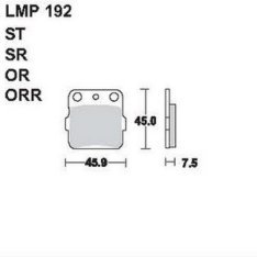 AP Racing LMP192 ORR fékbetét