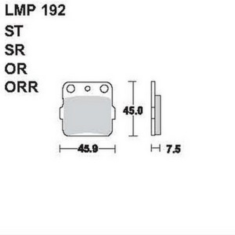 AP Racing LMP192 ST fékbetét