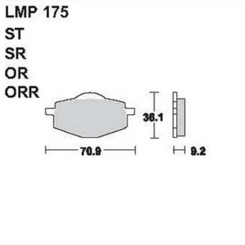AP Racing LMP175 SR fékbetét
