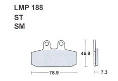 AP Racing LMP188 ST fékbetét