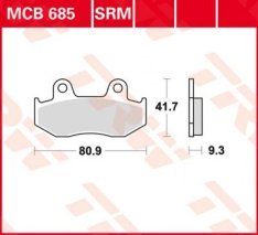 TRW MCB685 SRM hátsó fékbetét - Szinteres