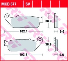 TRW MCB677 fékbetét - Organikus