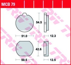 TRW MCB79 fékbetét - Organikus