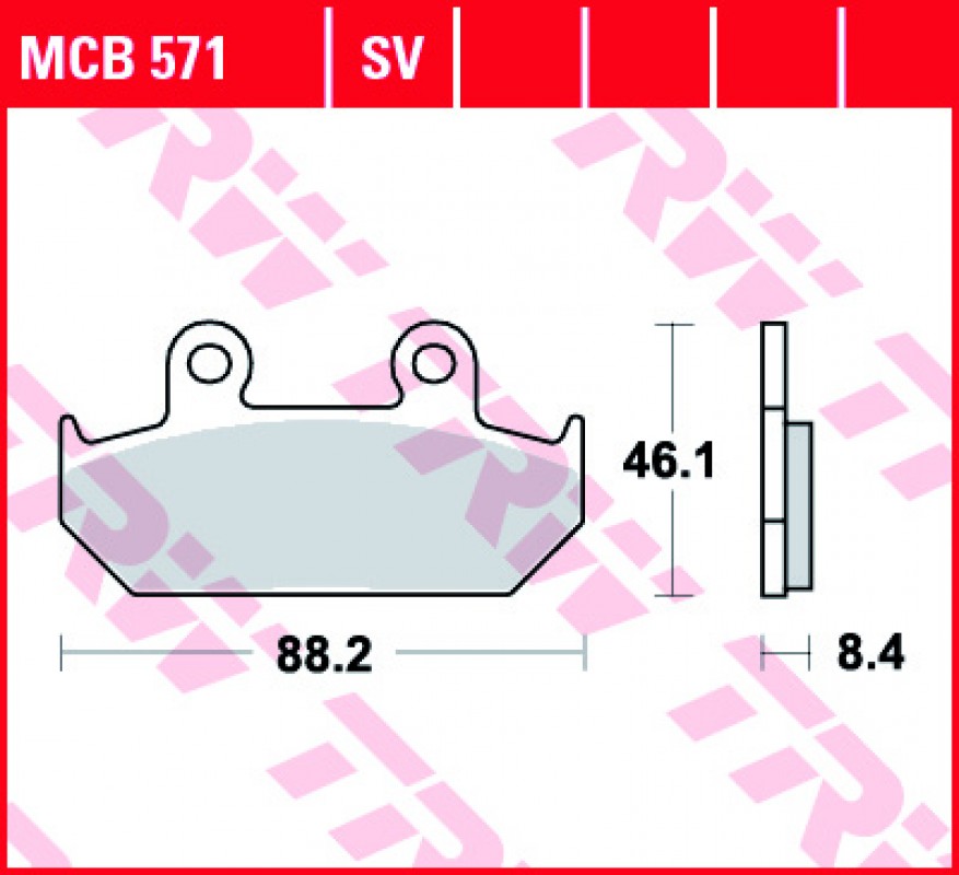 TRW MCB571 SV fékbetét - Szinteres