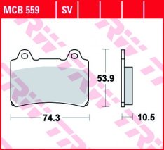 TRW MCB559 fékbetét - Organikus