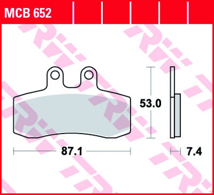 TRW MCB652 fékbetét - Organikus