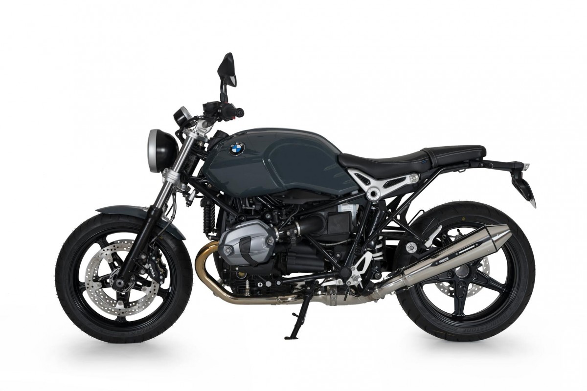 BMW R nine T- BOS kipufogó - Inox polished