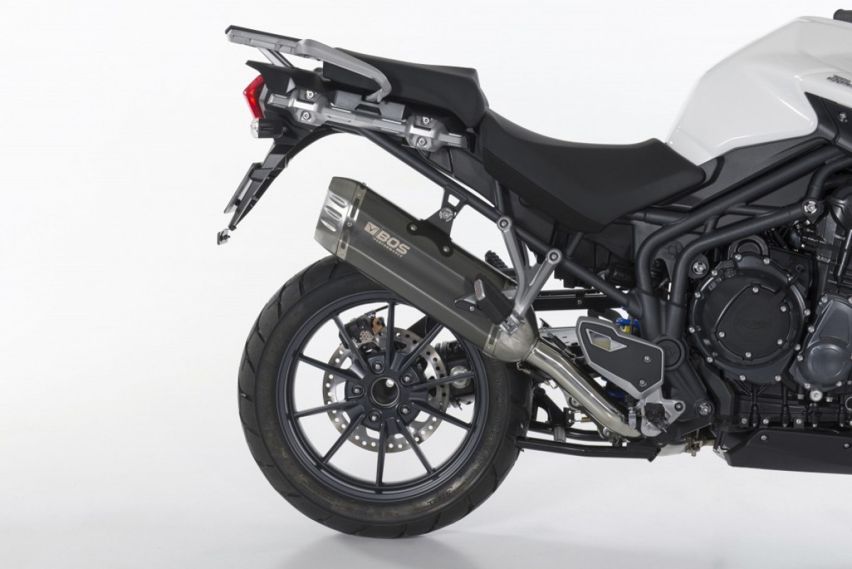 Triumph 1200 Tiger Explorer - BOS kipufogó - Carbon Steel