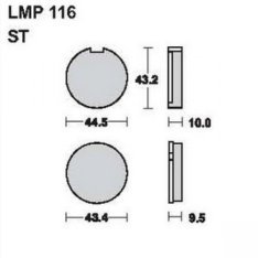 AP Racing LMP116 ST fékbetét