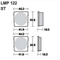 AP Racing LMP122 ST fékbetét