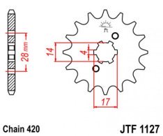 JT lánckerék JTF1127.12