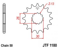 JT lánckerék JTF1180.17