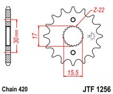 JT lánckerék JTF1256.14