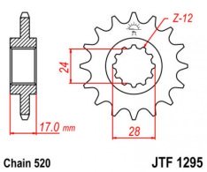 JT lánckerék JTF1295.14