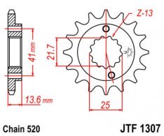 JT lánckerék JTF1307.15