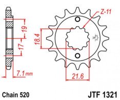 JT lánckerék JTF1321.12