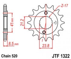 JT lánckerék JTF1322.13