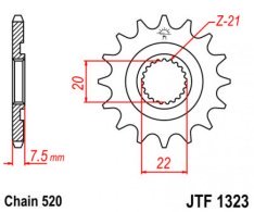 JT lánckerék JTF1323.12