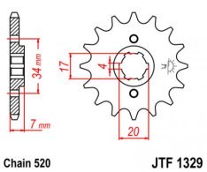 JT lánckerék JTF1329.12