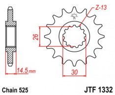 JT lánckerék JTF1332.17