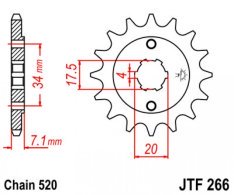 JT lánckerék JTF266.13