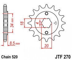 JT lánckerék JTF270.13