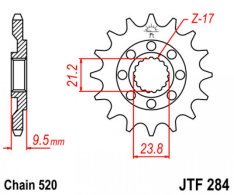 JT lánckerék JTF284.15