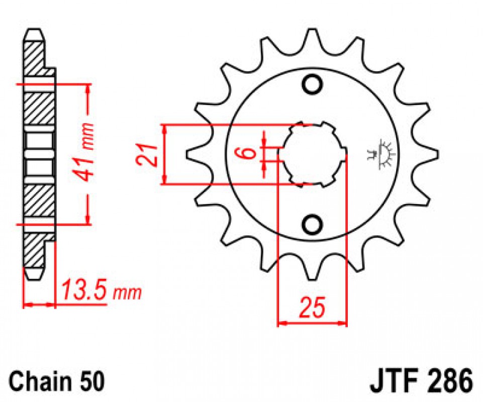 JT lánckerék JTF286.15