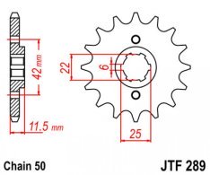 JT lánckerék JTF289.15