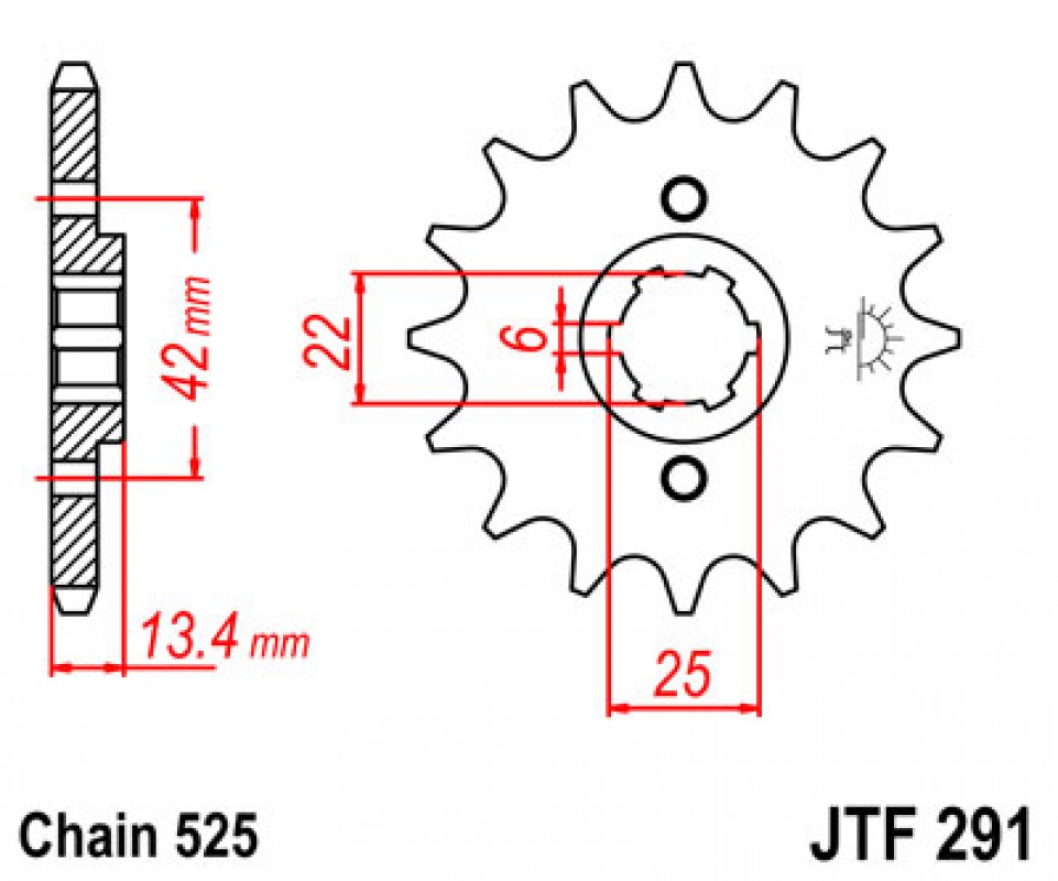 JT lánckerék JTF291.14