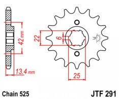 JT lánckerék JTF291.15