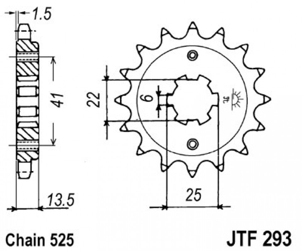 JT lánckerék JTF293.15