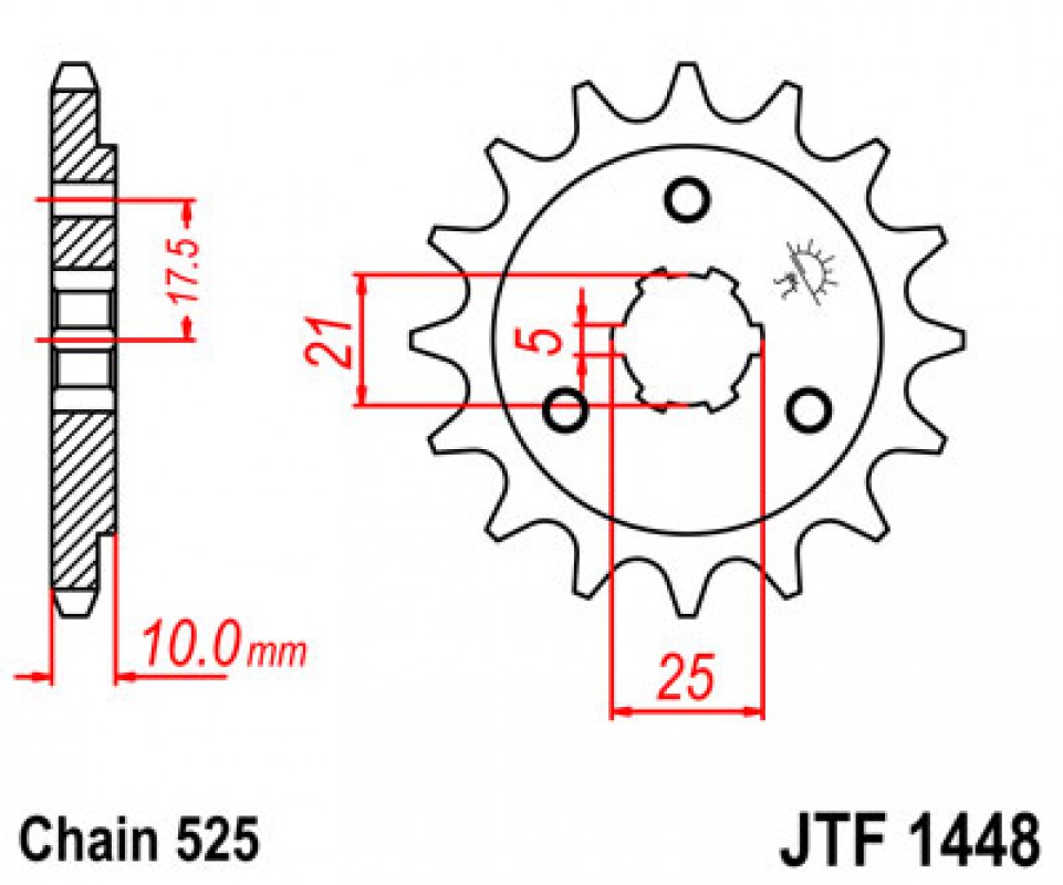 JT lánckerék JTF1448.14