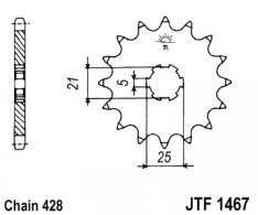 JT lánckerék JTF1467.13