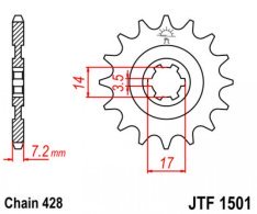 JT lánckerék JTF1501.13