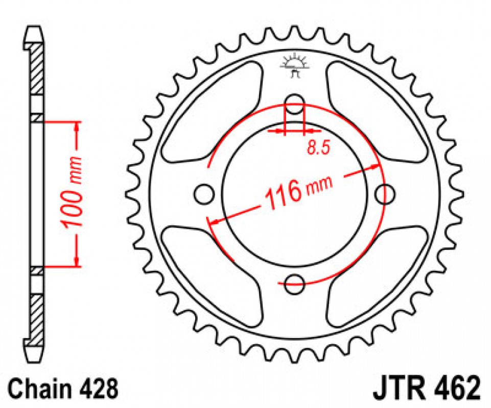 JT lánckerék JTR462.49