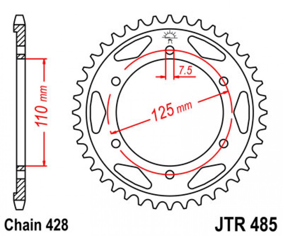 JT lánckerék JTR485.46