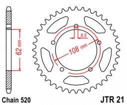 Hátsó lánckerék a JT-től