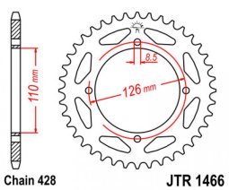 Hátsó lánckerék a JT-től