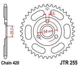 Hátsó lánckerék a JT-től