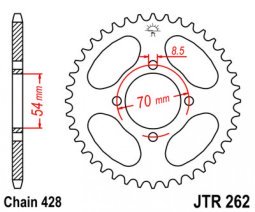 Hátsó lánckerék a JT-től