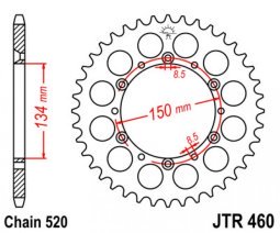 Hátsó lánckerék a JT-től