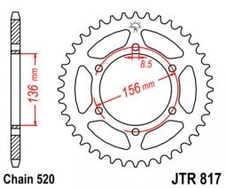 Hátsó lánckerék a JT-től