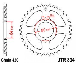 Hátsó lánckerék a JT-től