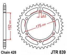 Hátsó lánckerék a JT-től