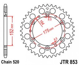 Hátsó lánckerék a JT-től