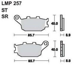 AP Racing LMP257 SR típusú fékbetét - LMP257SR