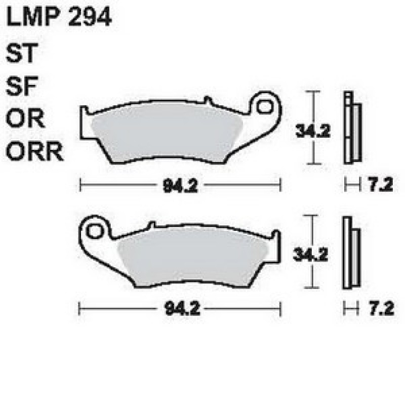 AP Racing LMP294 OR típusú fékbetét